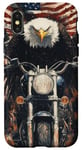 Coque pour iPhone X/XS Fierce Eagle Roue Moto Biker Patriotisme