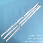 3 pieces FOR 1TV Lampes TV Bandes de rétroéclairage LED pour LE32K5000T LE32K5500T Kit de barres de MTV-3223LT2 Bandes LED LED315D10-07(B) -Règles ZC14-07(A) ""Nipseyteko