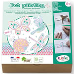 Aladine - Kit Dot Painting Nature - À partir de 6 ans - Peinture aux Points Enfant - Coffret Loisirs Créatifs Animaux - Garçon Fille - Idée Cadeau Anniversaire, Noël - 85484