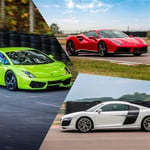 SMARTBOX - Coffret Cadeau Stage de pilotage multivolant : 2 tours en Audi R8, 2 tours en Lamborghini Gallardo et 2 tours en Ferrari 488 sur le circuit de La Ferté-Gaucher-Sport & Aventure