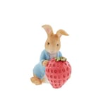 Beatrix Potter Figurine Peter Rabbit avec Une Fraise