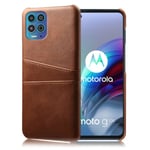 Motorola Moto G100 / Motorola Edge S skal med korthållare - Brun Brun