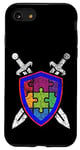 Coque pour iPhone SE (2020) / 7 / 8 Autism Spectrum Warrior Sword Shield Legend Classic