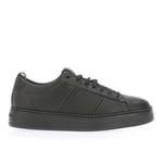 Armani Mens Travel Essentials Trainers in Black Leather (archived) - Size UK 6