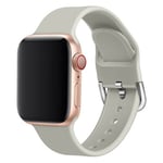 Bracelet en Silicone Remplacement pour Apple Watch Series 5 / 4 44mm - Kaki (Taille L)