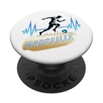 supporter de Marseille - idée amateur de foot marseillais PopSockets PopGrip Adhésif