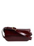 Flattered Lillie Leather Shoulder Bag, Red Patent