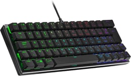 Sk620 Usb-A Clavier Gaming, Configuration Compacte 60%, Switches Mécaniques Low-Profile, Rétroéclairage Rgb Par Touche, Commandes À La Volée, Compatible Macos/Windows, Azerty Fr, Gris