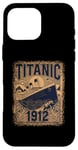 Coque pour iPhone 16 Pro Max Poster vintage Titanic 1912 – Souvenir emblématique du bateau de croisière