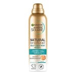 Garnier Ambre Solaire Natural Bronzer Quick Drying Dark Self Tan Body Mist 150ml