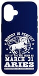 Coque pour iPhone 16 Zodiac Bélier 31 mars Horoscope drôle Fête d'anniversaire