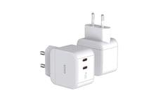 PowerCube 45W double USB-C Blanc