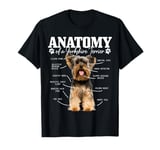 Anatomy Of A Yorkshire Terrier Funny Cute Dog Yorkie Mom Dad T-Shirt