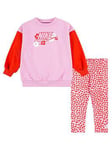 Nike Infant Girls Floral Legging Set - Pink
