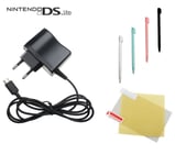 Chargeur secteur pour Nintendo DS Lite Dslite + 4 stylets + protection écran