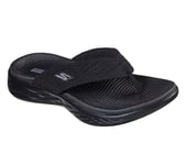 Skechers Women's ON-The-GO 600 Sunny Flip-Flop, Black Textile, 7 UK