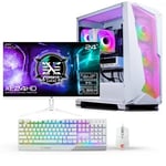 X= Infinity White AMD Ryzen 5 5600X 6 Core, Nvidia RTX 3060 12GB, 24" 165Hz IPS Monitor Package For Gaming