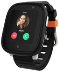 XPLORA X6 Play - Montre connectée pour Enfants (avec SIM) – 4G, Appels, Messages, Mode école, Fonction SOS, localisation GPS, Appareil Photo, podomètre - incluant 3 Mois d'abonnement Gratuit (Noir)