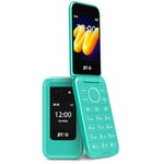 SPC Wild – Téléphone de Base 4G pour la déconnexion numérique et la première Connexion sécurisée | Appareil Photo, Double écran, Bouton SOS et Batterie de 7 Jours | Turquoise