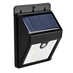 EURO MARKETING MANUFACTURING Lumière LED avec capteur et Panneau Solaire, Noir, Unique