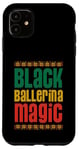 Coque pour iPhone 11 Ballerine noire magique style africain