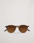 Garrett Leight Hampton 46 Sunglasses Khaki Tortoise/Pure Coffee