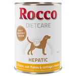 10 % rabatt! Rocco Diet Care 6 x 400 våtfoder Våtfoder: Hepatic Chicken, Rolled Oats & Cottage Cheese 400g