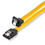 sonero® jeu de câbles de données SATA III 6Gb/s, 3x 0,50m, coudé, jaune