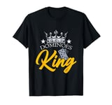 Dominoes King Classic Dominoes Love Playing Game Tile Domino T-Shirt