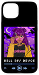 Coque pour iPhone 15 Plus Années 90 Rnb Afro Brun Noir Fille Anime Manga Rose Cheveux Musique