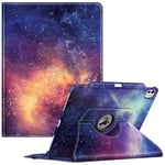 FINTIE Coque pour iPad Pro 13 Pouces 2024 M4 (A2925 / A2926 / A3007) - [Rangement de Stylet] Coque Rotative à 360° Étui Pivotant, Housse Veille/Réveil Automatique, Galaxie