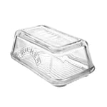 Kilner Glass Butter Dish 250g Capacity Durable BPA-Free Keeps Butter Fresh Longer Dishwasher Safe Sustainable Glass Storage Solution for Fridge and Tabletop Use