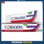 Corsodyl Ultra Clean Toothpaste for Gum Care, 75ml