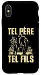 Coque pour iPhone X/XS Tel père tel fils accessoire jardinier Potager humour