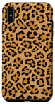 Coque pour iPhone XS Max Imprimé léopard couleur classique imprimé animal noir et marron