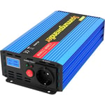 Edecoa - Convertisseur 24v 220v Convertisseur de Tension 1200w Onde sinusoïdale modifiée avec écran lcd et câbles 24v 230 Onduleur