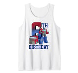 Transformers Optimus Prime 6th Birthday Gradient Fill Poster Tank Top