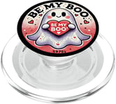 Be my Boo Illustration fantôme Saint-Valentin PopSockets PopGrip pour MagSafe