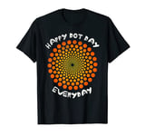 Kids Happy Dot-Day Everyday Polka-Dot Mandala Distressed Art T-Shirt