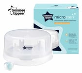 Microwave Steam Steriliser For 4x Baby Bottles BPA Free Tommee Tippee Microsteri