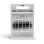 Portable Fan Heater Thermostat 2 Heat Option 1000 2000W Cool/Warm/Hot Wind White