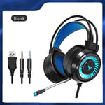 Gaming Headphone Casque filaire avec micro pour téléphone portable, lumière LED, écouteur à basses profondes, lecteur de jeu, XBox, PS4, PC, ordinateur portable ""Nipseyteko