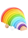 Small Foot - Wooden Building Blocks Rainbow XL 14