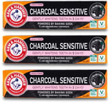 Arm & Hammer Toothpaste Charcoal Sensitive 75ml | Whitening | Oral Care X 3