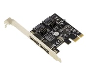 KALEA-INFORMATIQUE Carte contrôleur PCI Express PCIe 2 Ports SATA 3 6G - Prises SATA internes et/ou eSATA externes avec Chipset ASM1061