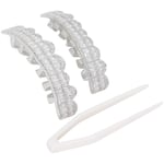 (Silver)Hip Hop Teeth Grills Easy To Put On Teeth Set Wearable Unique And