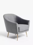 John Lewis Ellipse Armchair, Gold Leg