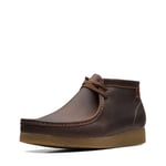 Clarks Homme Shacre Bottes Chukka, Cuir De Cire D Abeille, 43 EU