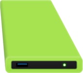 HipDisk Disque Dur Externe 2,5 Pouces USB 3.0 en Aluminium avec Coque de Protection en Silicone pour Disque Dur SATA et SSD Antichoc imperméable 1 to HDD Vert