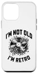 Coque pour iPhone 12 mini I'm Not Old I'm Retro Disque vinyle Musique DJ Drôle Cool